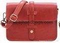 Stylish England vintage soft leather shoulder bag with buckle 3