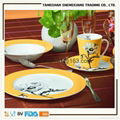 2015 New design decal factory price 16pcs porcelain dinner set