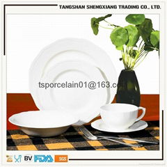 embossed new bone china new design tableware for America market