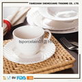 embossed new bone china new design tableware for America market 4