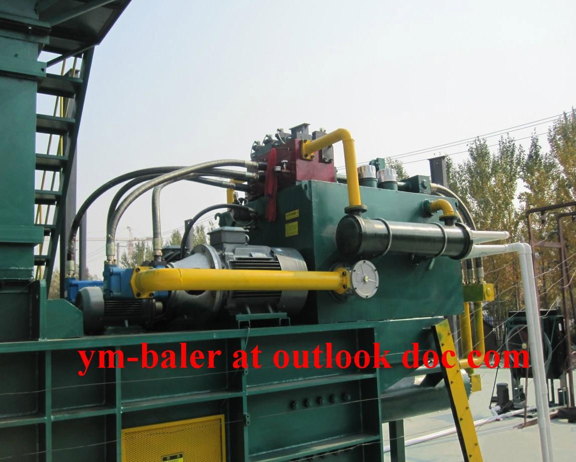 100T High quality Paper baler,Automatic baling press for waste paper 4