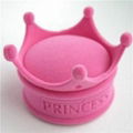 Crown Shape Velvet Jewelry Box