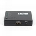 HDMI三切一高清切換器 （塑殼版） HDMI三進一出支持 1080P/3D
