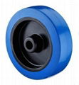 Blue elastic non-marking rubber wheel 3