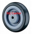 Shopping cart rubber wheel