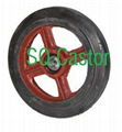 Special moldon rubber wheel