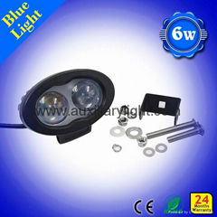 Blue LED spot light for forklift safety light