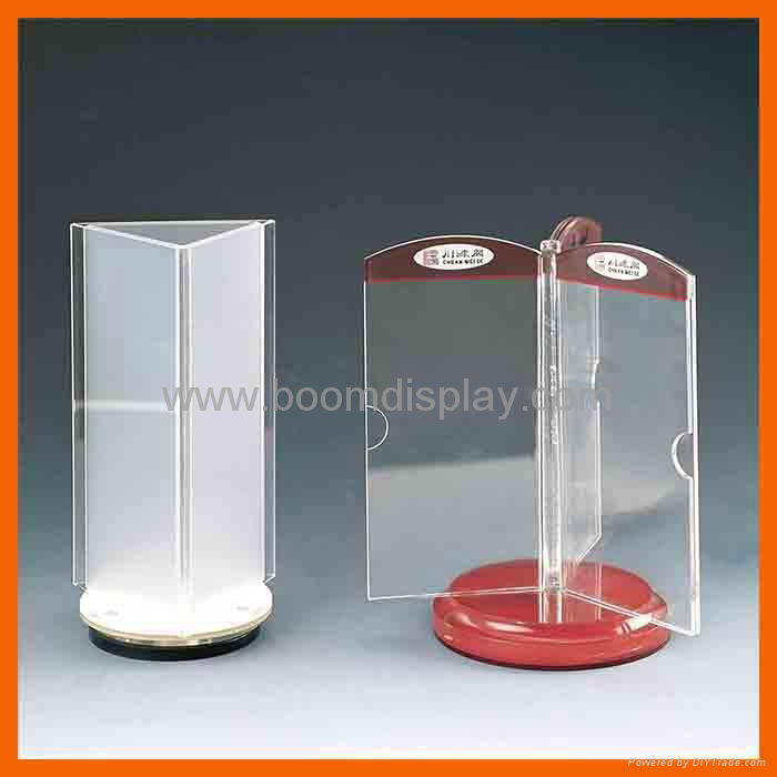 Clear acrylic menu holder 5