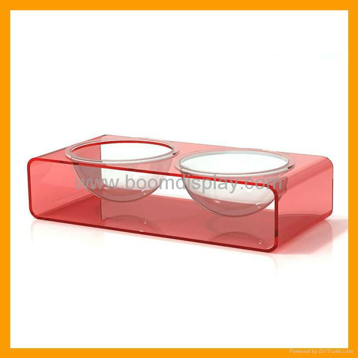 Acrylic dog Pet Feeder 4