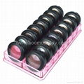 Custom made clear Acrylic Cosmetic Eye Shadow Display 1