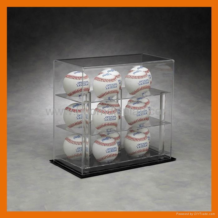 Acrylic Soccer Ball football bascketball golf Display Case 5