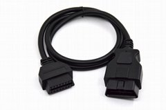Auto OBD2 Tester extension cord ELM327 OBDII 16P FEMALE  TO MALE CABLE