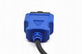 汽车OBD2检测仪ELM327延长线 OBDII 16P FEMALE  TO BLUE MALE CABLE 4