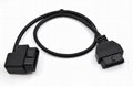 Auto OBD2 Tester extension cord ELM327 OBDII 16P FEMALE  TO Elbow MALE CABLE 1