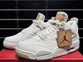 Top shoes Air Jordan 4 Retro Levis White Basketball Shoes Sneakers for men