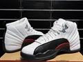 Air Jordan 12  Red Taxi running shoes  sport shoes Basketball shoes hot sale