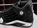 Top Quality  AIR JORDAN 14 BLACK/WHITE Sneakers  Basketball Shoes 