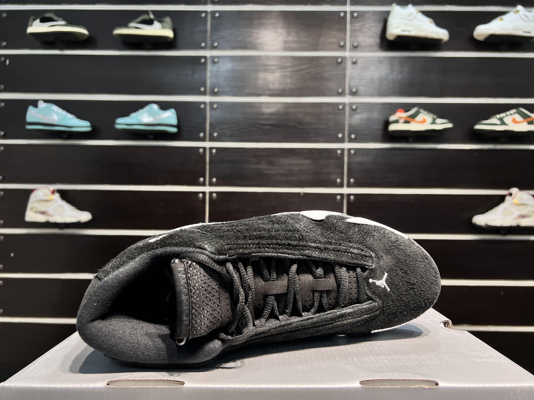 Top Quality  AIR JORDAN 14 BLACK/WHITE Sneakers  Basketball Shoes  8