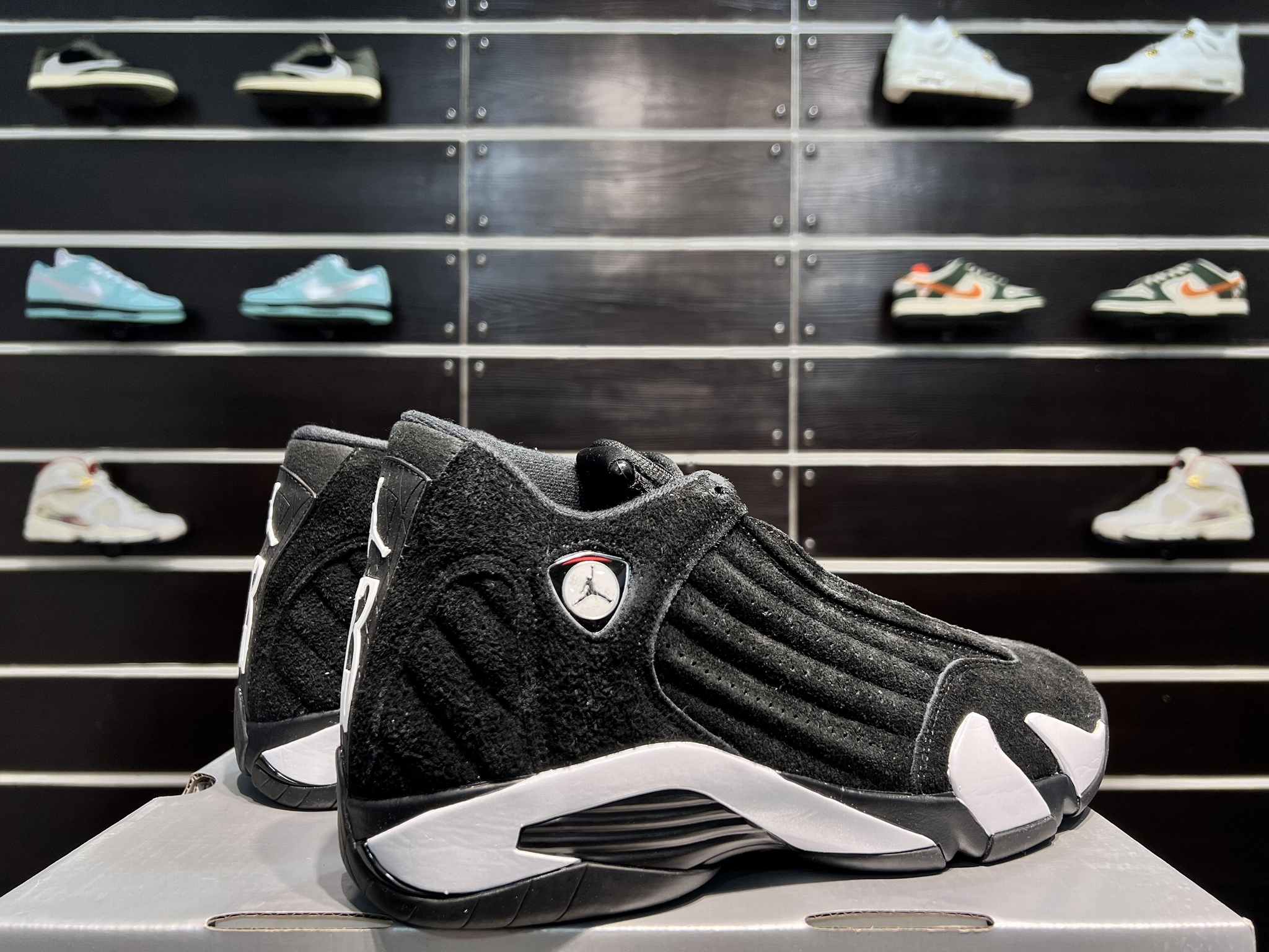 Top Quality  AIR JORDAN 14 BLACK/WHITE Sneakers  Basketball Shoes  17