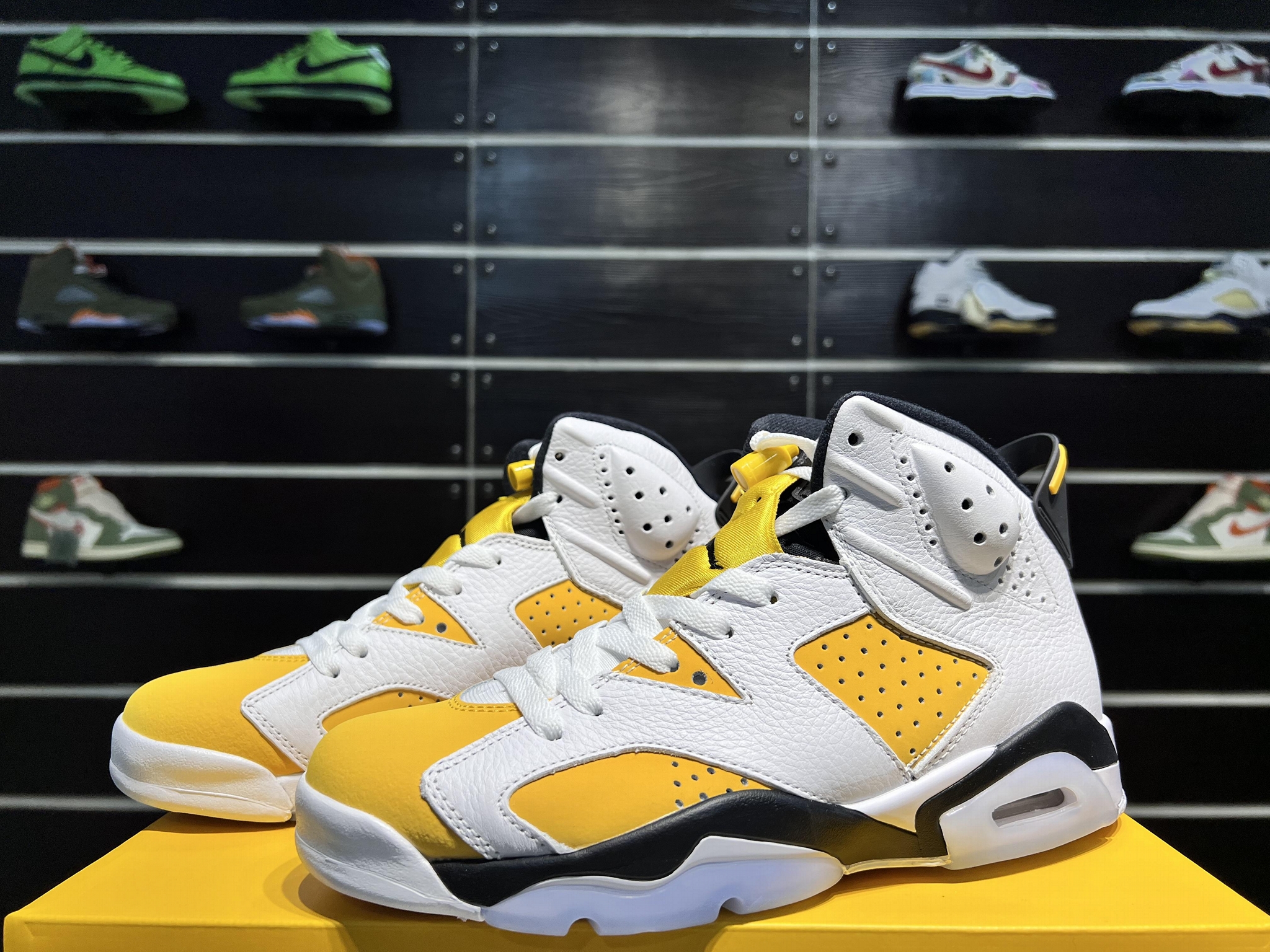 Best qaulity Air Jordan 6 Yellow Ochre Sneake basketball Shoes 15