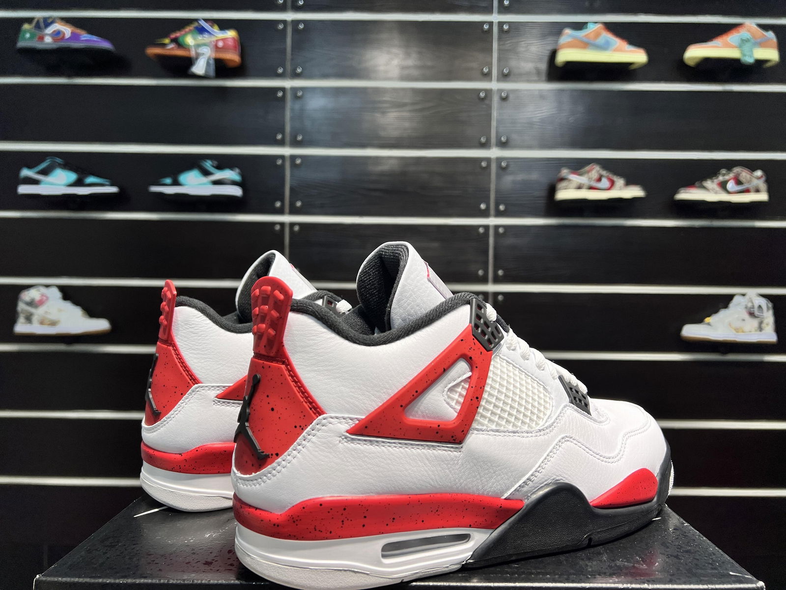 Hot shoes Air Jordan 4 Retro Red Cement men sneakers shoes basketball shoes 5