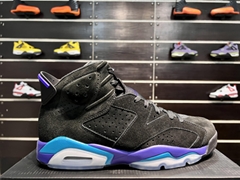 Wholesale Air Jordan 6 Aqua Black/Bright Concord-Aquatone sport shoes sneakers 