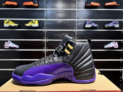 The Newest top Air Jordan 12 Retro Field Purple basketball shoes SPORT SHOES