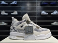 High quality Air Jordan 4 Retro Snakeskin sneakers  Mid-top basketball shoes