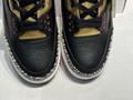 Best quality Air Jordan 3 WMNS Black Gold  shoes Basketball Shoes