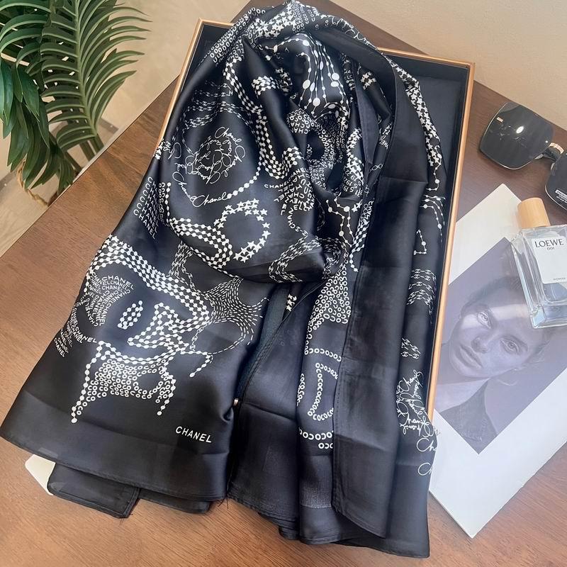 Wholesale Women Summer Fashion Silk Scarves Print Square Scarf Accessories 3