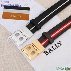 Wholesale newest Bally Belt  fashion business leisure Checkered Belt men's Belt