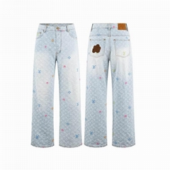 Hot sale               by Tyler the Creator Monogram Denim Pants Washed Indigo