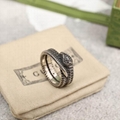 Wholesale newest  Gucci Jewelry Gucci Garden Snake Ring Silver Chain Rings