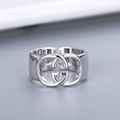 Top Quality        Interlocking G Silver Ring Silver        Jewelry