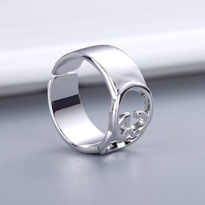 Top Quality        Interlocking G Silver Ring Silver        Jewelry 5