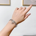 wholesale Interlocking Bracelet Gold/White/Crystal fashion pearl chain bracelet  7