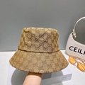       GG         Reversible Bucket Hat Bucket Hat Beige Brown Printed Bucket Hat 12