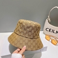       GG         Reversible Bucket Hat Bucket Hat Beige Brown Printed Bucket Hat 13