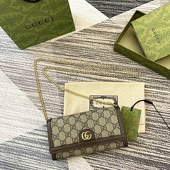  High quality       Ophidia GG Bag  Brown Chain Bag Handle Bag handbag 