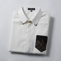 Wholesale newest               shirt Men long sleeve shirt  cotton shirt 16
