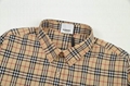 Wholesale Burberry Classic Check Shirt Beige Long Sleeve casual men's shirts