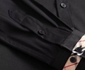 Top Quality          Stretch Cotton Poplin Shirt White/Black Men Dress Shirts 13