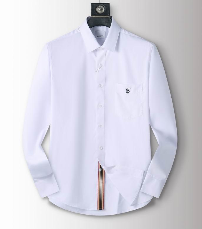Top Quality          Stretch Cotton Poplin Shirt White/Black Men Dress Shirts 5