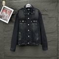  High quality Balenciaga Denim Jacket for men Black casual  jacket
