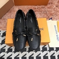 Wholesale Louis Vuitton Women Shiny Flat Shoes Fashion Casual Dress Shoes