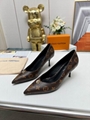  High quality Louis Vuitton pointed toe thin high heels Dress Shoes Women shoes