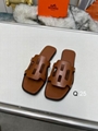 2024 New  Herme Women Flat Slippers Simple Women Casual Sandals  Summer Slippers