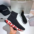  High quality  Balenciaga Speed Graffiti Trainers short boots Socks Shoes