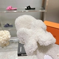 Wholesale newest Hermes Women slippers Indoor Plush Slippers slides sandals