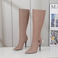 New Arrival Versace women boots High Quality Women Boots heel pointed toe boots 
